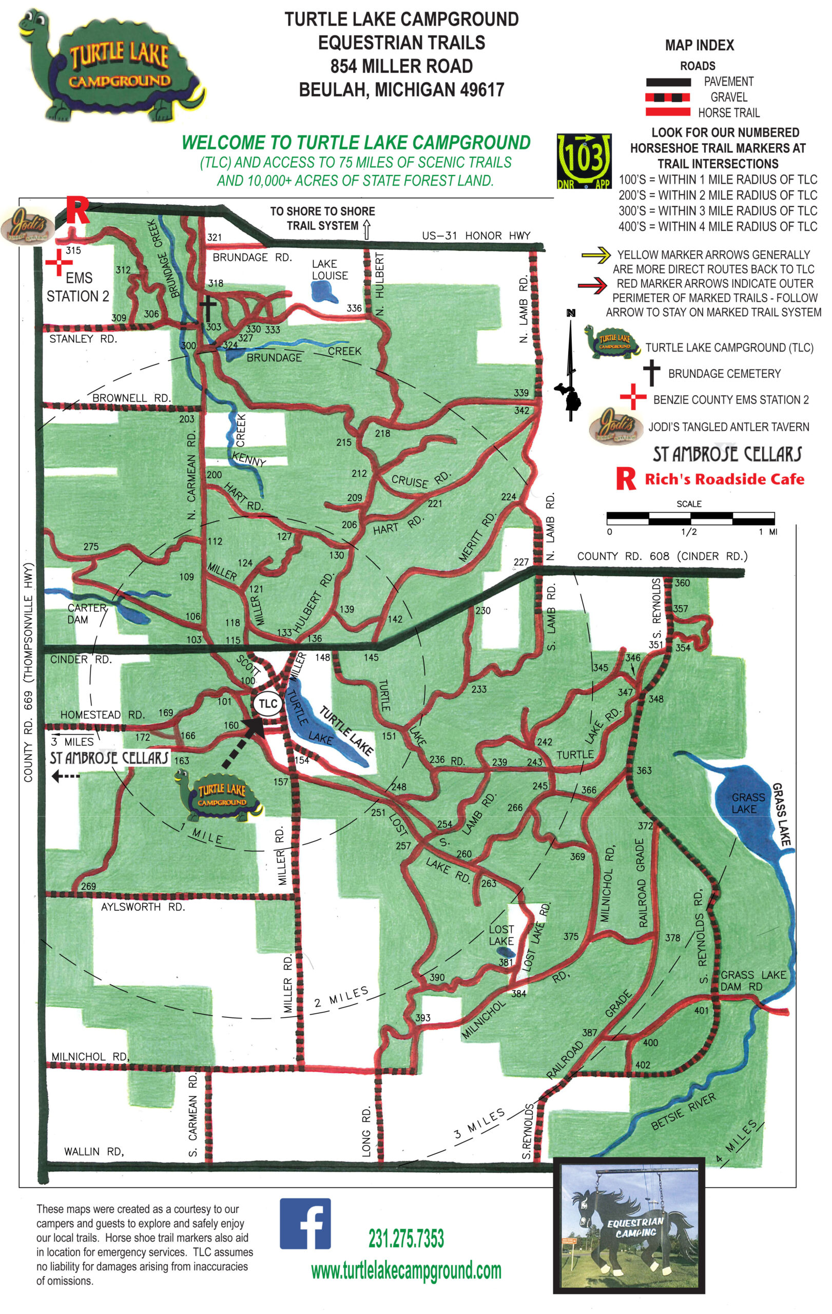 Equestrian Trail Ride Map